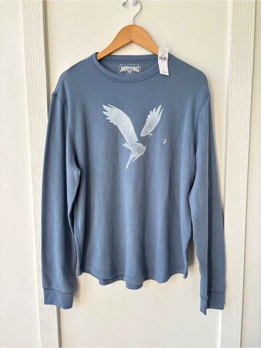 American Eagle Long Sleeve Super Soft Waffle Knit Large NWT